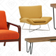Rivet Hairpin Wood and Metal Short 15.7" Console Table | $90 | Amazon
Rivet Hairpin Wood and Metal End Table | $60 | Amazon
Rivet Farr Lotus Accent Chair | $467 | Amazon
Rivet Huxley Mid-Century Accent Chair, Burnt Orange | $399 | Amazon